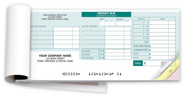 Personalized Deposit Books For RBC - Manual/Handwritten